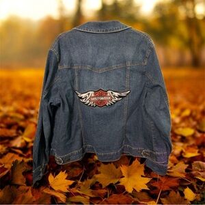 Harley Davidson Jean Jacket 2x ladies